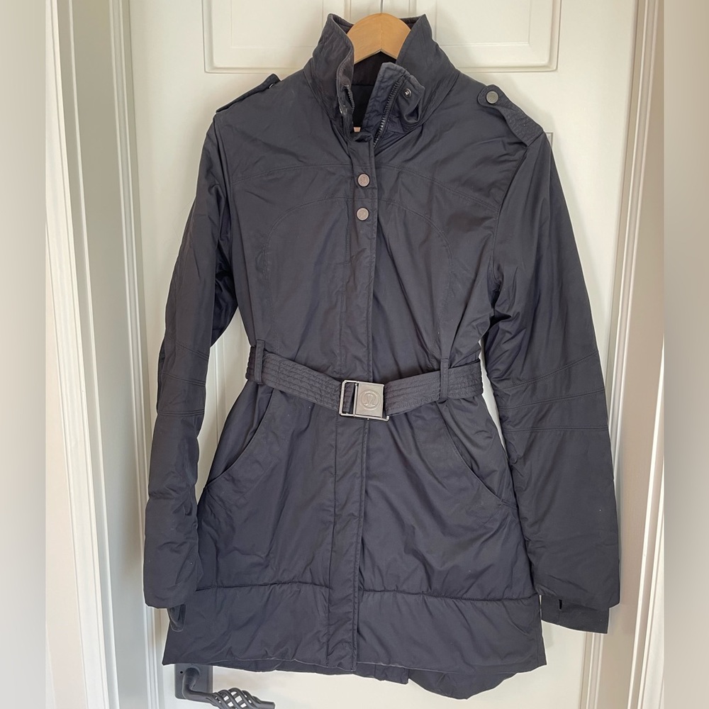 Lululemon alternative down jacket with hood.